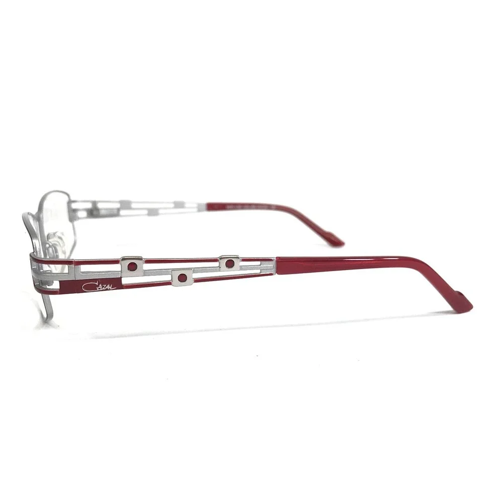 Cazal Eyeglasses Frames MOD.4190 COL.003 Matte Red Silver Rectangular 51-16-135